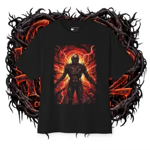 Cold Hearted Threadz vcna5 6.8oz 100% Cotton Premium Custom Halftoned DTF T-shirt