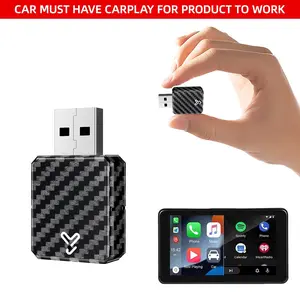 2026 Upgraded Wireless Carplay Adapter Mini Size USB Type C Plug and Play for iOS Android 10+ Devices Compact Versatile Car Connectivity Solution