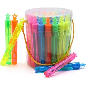 40-Piece Star Bubble Wands Assortment Neon Party Favors - Summer Gifts Bubbles Fun Toys