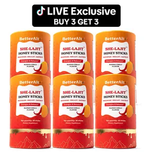 B3G3 Women Multi-Mineral Mango Chilli Honey Sticks | Shilajit, Shatavari & Saffron | Hormonal Balance & Energy - 30 Honey Packs