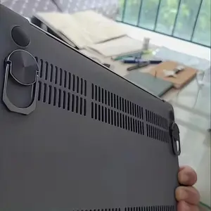 2 Piece Laptop Invisible Metal Stand Holder, Mini Portable Height Raising Cooling Rack, Foldable Base Universal Notebook Phone Stand Adjustable