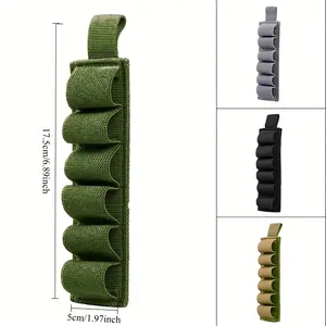 6-Slot Tactical Shell Holder | Outdoor Gear Storage Pouch | Utility Carry Accessory Tactical Equipment