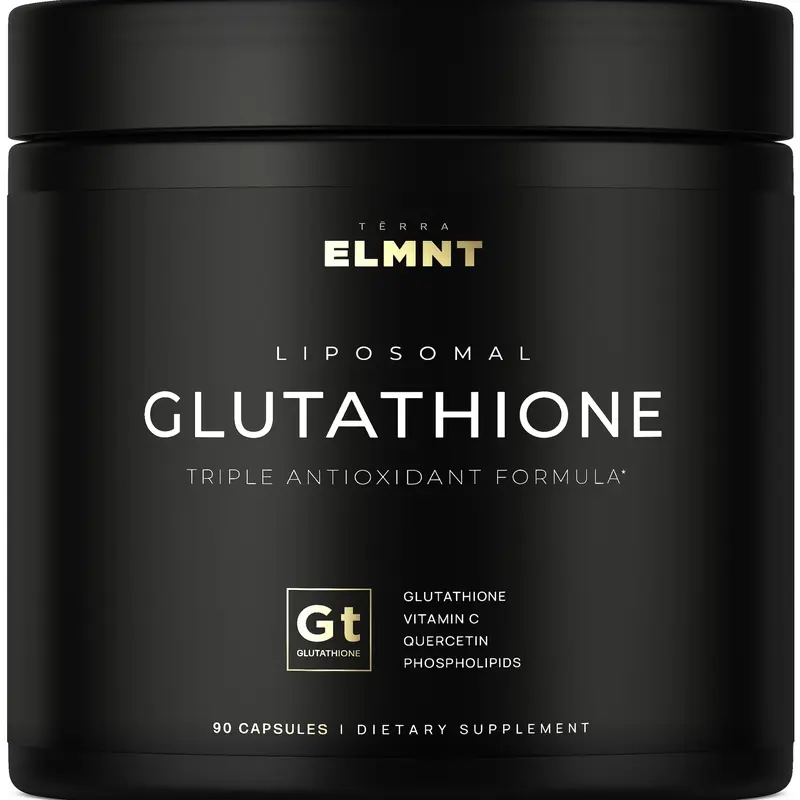 Liposomal Glutathione Supplement | Advanced Skin & Immune Support | Antioxidant Capsules with Vitamin C & Quercetin, 90 count