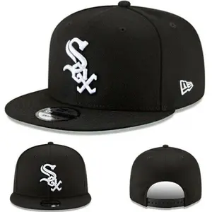 Sox Snapback Cap, Embroidered Hip Hop Hat with Sport Inspired Street Fashion for Men and Women