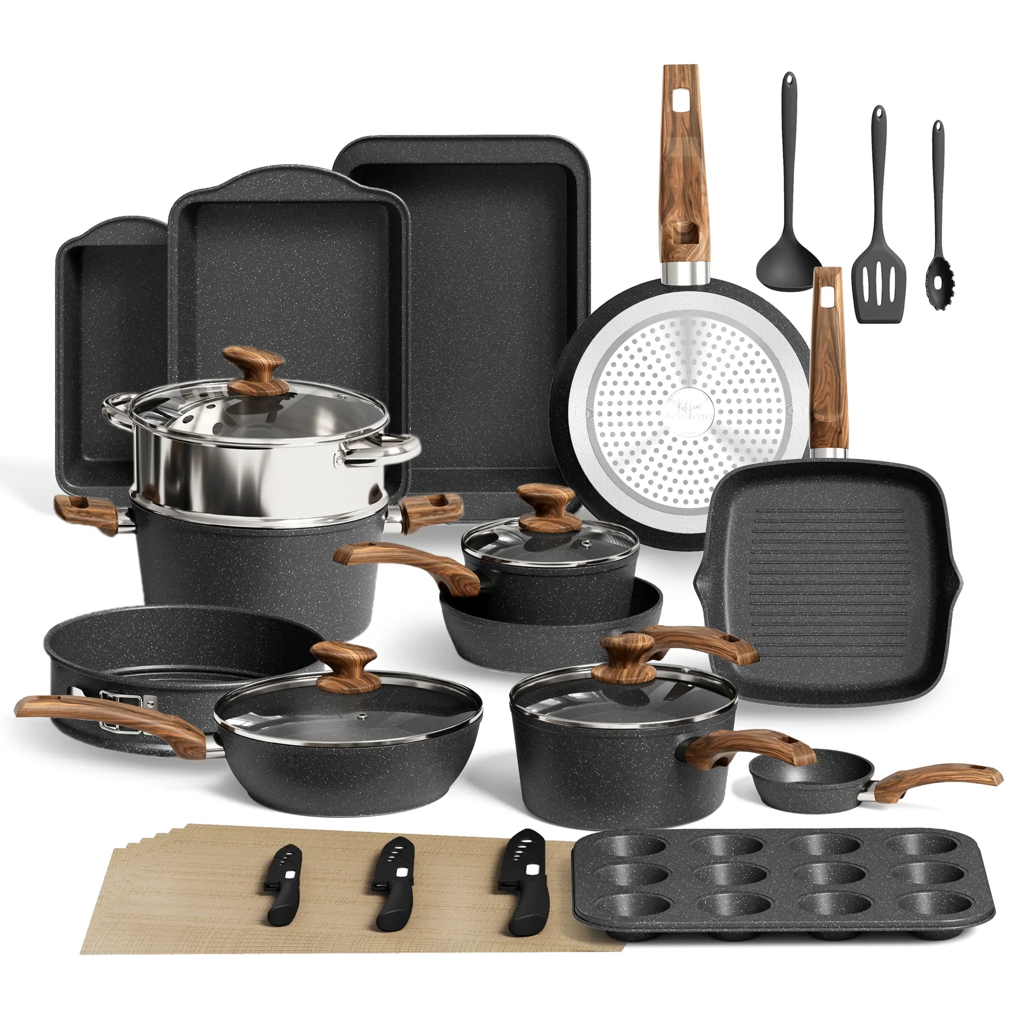 30-Piece Set(Black)