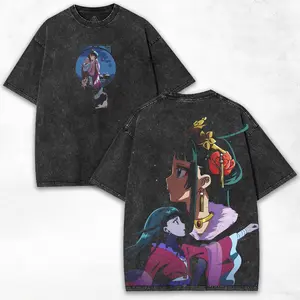 Maomao x The Apothecary Diaries + Jade Palace Aesthetic + Double Graphic Tee + Heavy Washed Style + Trending Now