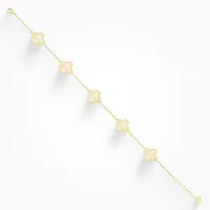EVRY JEWELS Gold or Silver Plated Women's Hypoallergenic Feeling Lucky Bracelet