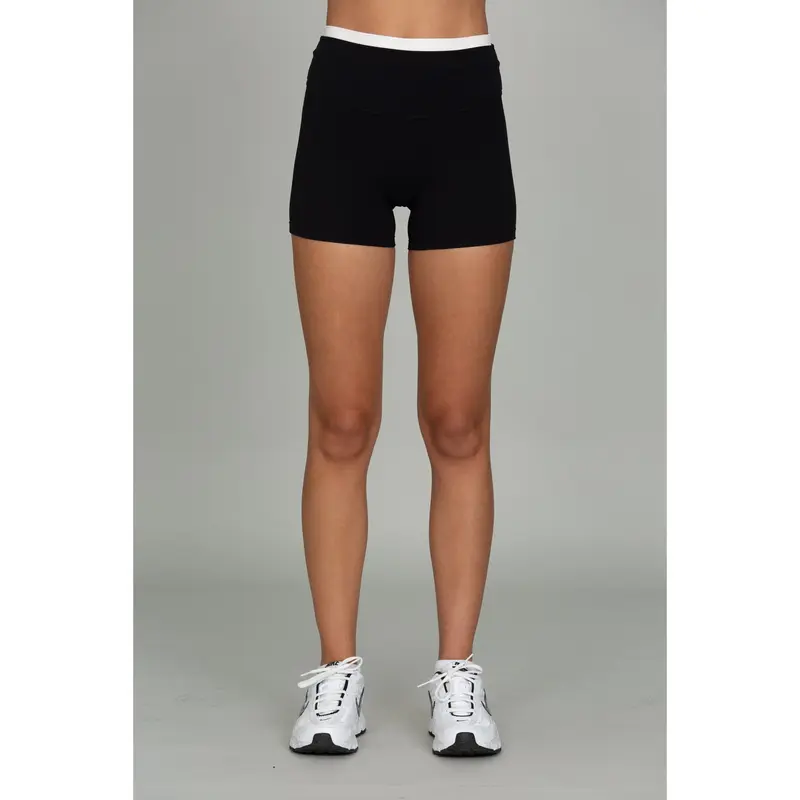Black Double Waist StrydeForm Short
