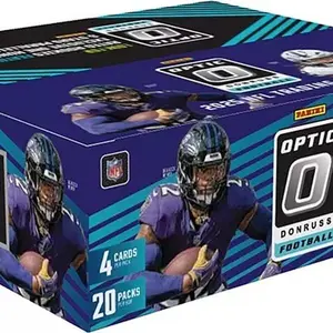 PYT 2 Box Break - Donruss Optic Retail Box 2025 NFL Trading Cards - 20 Packs with 4 Cards Each - Panini Select Mega Box 2026 NFL Trading Cards - 6 Packs with 7 Cards Each