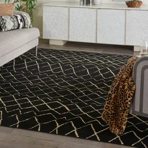 Nourison Grafix Moroccan-Inspired Area Rug, Dual-Colored Ethnic Multi-Design Themed Household Textile Carpet, Dual-Colored Area Rugs, Ethnic Area Rugs