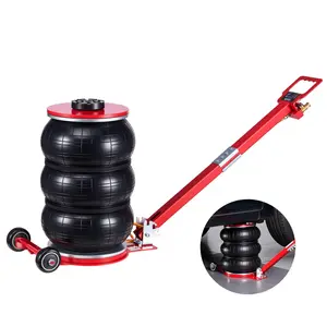 【fathersdaygift】VEVOR Air Jack, 5 Ton/11023 lbs Triple Bag Air Jack, Airbag with Six Steel Pipes, Lift Up to 18.3 inch/464 mm, 4-10 s Fast Lifting Pneumatic with Adjustable Long Handle for Cars, SUVs, Pickup Trucks