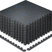 12 Pieces Black with Blue Dots