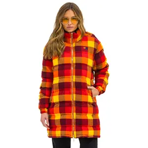 PLAID UNISEX LONG TREKKER JACKET - SURFY PLAID