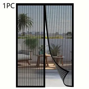 1pc Magnetic Screen Door Mesh, Bug Barrier & Ventilation Solution, Durable Design for Home Use, Ideal for Front & Sliding Doors