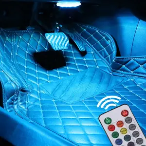 Wireless LED Lights for Car 8 Color USB Charging IP65 Waterproof Anti-Collision Warning Light with Remote Control for Car Interior Truck Motorcycle Drone Aircraft Bike 2/4/6/8/10/12PCS