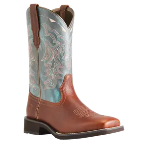 Ariat Ladies Delilah Spiced Cider & Teal River Boots 10042420