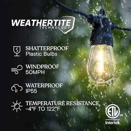 Brightech Ambience Pro Solar Powered Outdoor String Lights