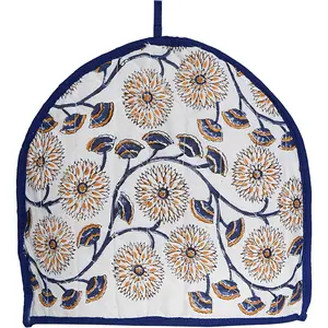 Cotton Quilted Oven Mitts and Pot Holder Set with Tea Cozy – Heat Resistant Kitchen Gloves Teapot Warmer Cozy for Cooking Baking and Serving - Style 5