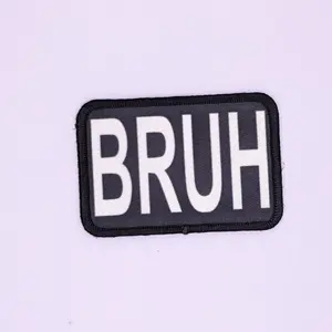 BRUH...because we hate kids saying this meme 2"x3" removable morale patch with hook and loop backing