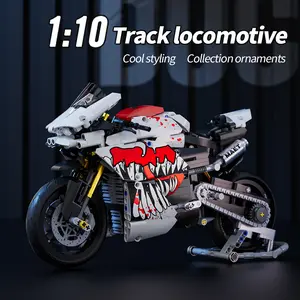 Chodia Exclusive Venom Ducati 1:10 Scale Motorcycle Building Block Set – Static Racing Bike Model Kit, Educational STEM Assembly Toy, Cool Room Decor Gift for Teen Boys and Adults #SummerVibes