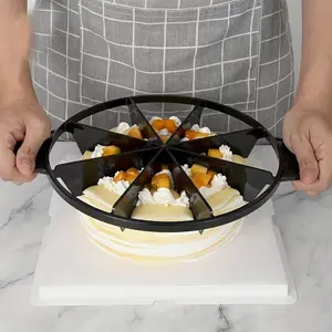 Round Cake Cutter for Even Slicing, Ideal for Cheese & Desserts, Convenient Kitchen Tool, Dishwasher Safe, Time-Saving for Home Bakers