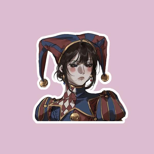 The Amazing Digital Circus Pomni anime sticker