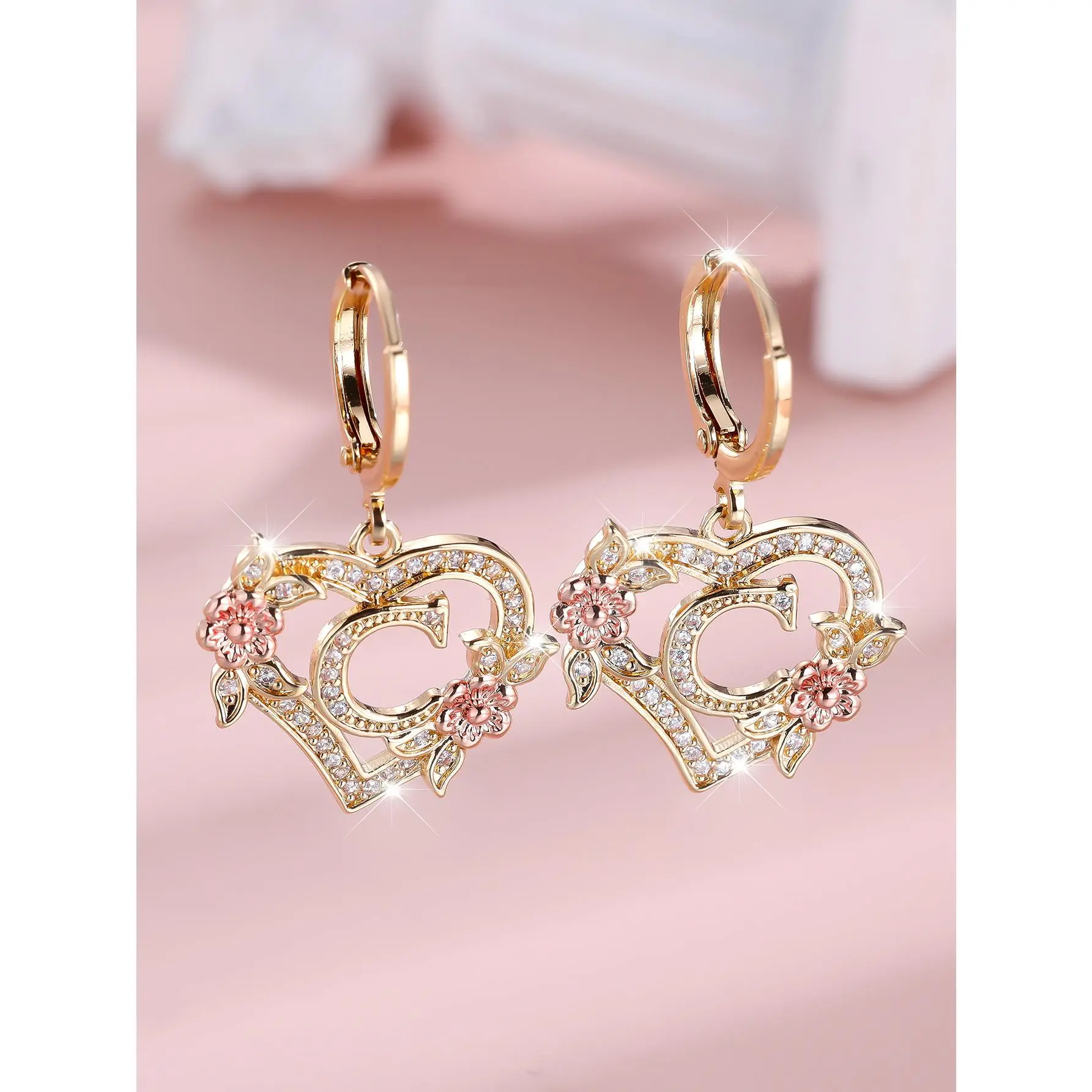 Gold+Rose Gold White Diamond C