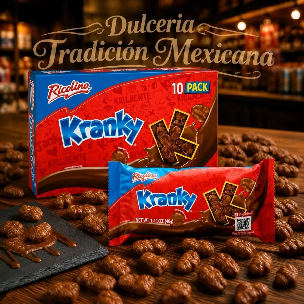 Box Ricolino Kranky 10 pack chocolate covered cornflakes