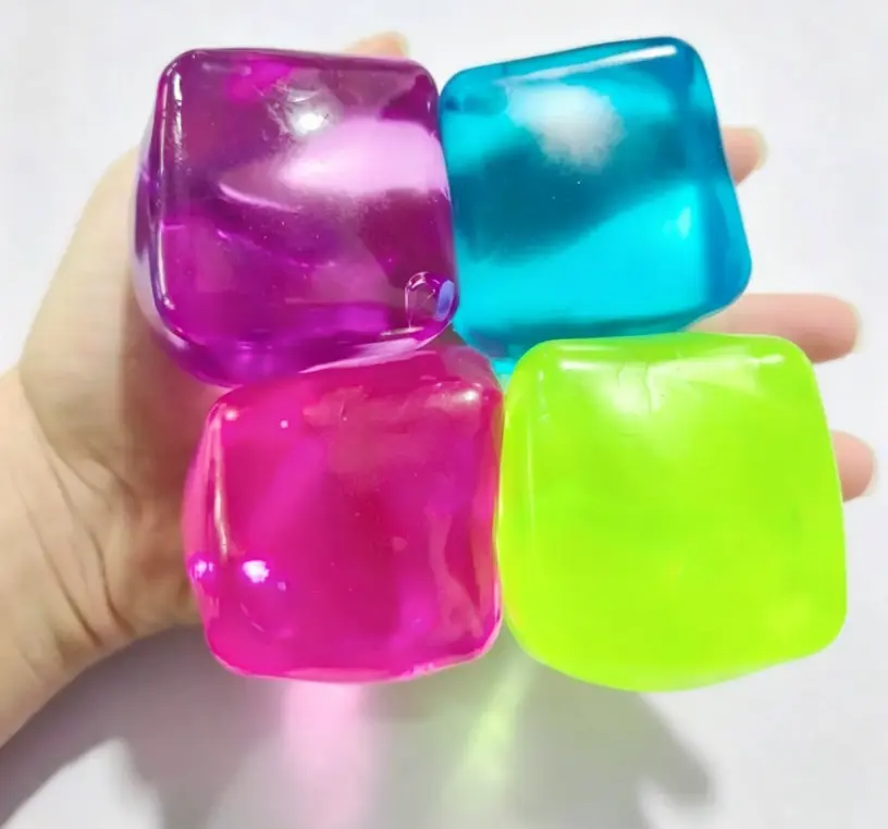 [4-Pack] Stress Relief Toys, Slow Bounce Squeeze, PressureRelease, Office Desk Toy, Perfect Gift for Holidays andParties diy moldable non-rebound fidget toy backtoschoolshopping