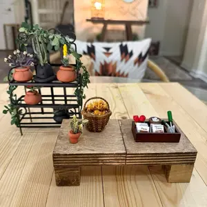 Miniature Botanical Plant Room Dollhouse Furniture Accessories Set