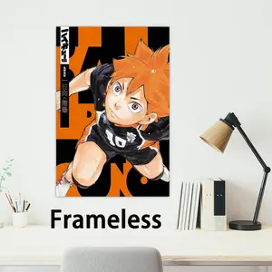 Poster Modern art 2D H-Haikyuu poster, suitable for bedroom living room decor. Volleyball Vibrant colors, clear images ideal for Anime home office decor.