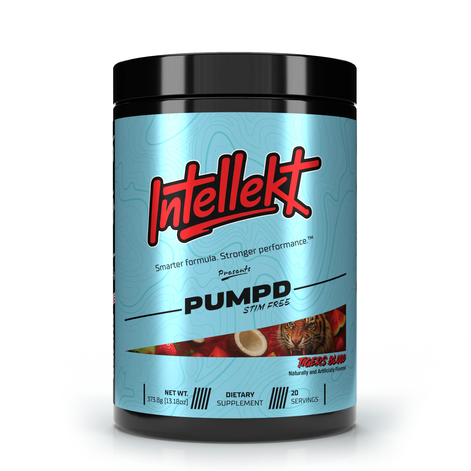 Intellekt PUMPD Stim-Free Pre Workout Powder - Fitness Dietary Supplement, Pump Support, Blood Flow Boost, Training Performance Enhancement, Focus Fuel, Alpha GPC Pre-Workout Product, Dietary Supplement Stack, Alpha Gpc Pre-Workout Products