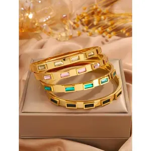 Elegant Minimalist Bangle Bracelet, Fashion Jewelry for Party, Daily Clothing Decor, Trendy All-match & Exquisite Jewelry for Birthday Gift