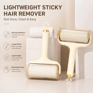 Lint Roller Pet Hair Remover - Sticky Roller for Clothes, Furniture & CarpetSticky Lint Roller for Pet Hair & Dust - Large Surface Easy CleanLightweight Lint Remover Roller with Strong Adhesive for Home & Travel