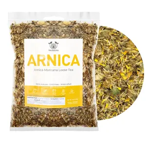 Herbalista - Té de hoja de árnica Montana 4 oz (113g) - Petalos de Arnica - Té de hierbas de árnica silvestre | Té de Árnica Silvestre Natural | Hierba 100% natural de calidad premium