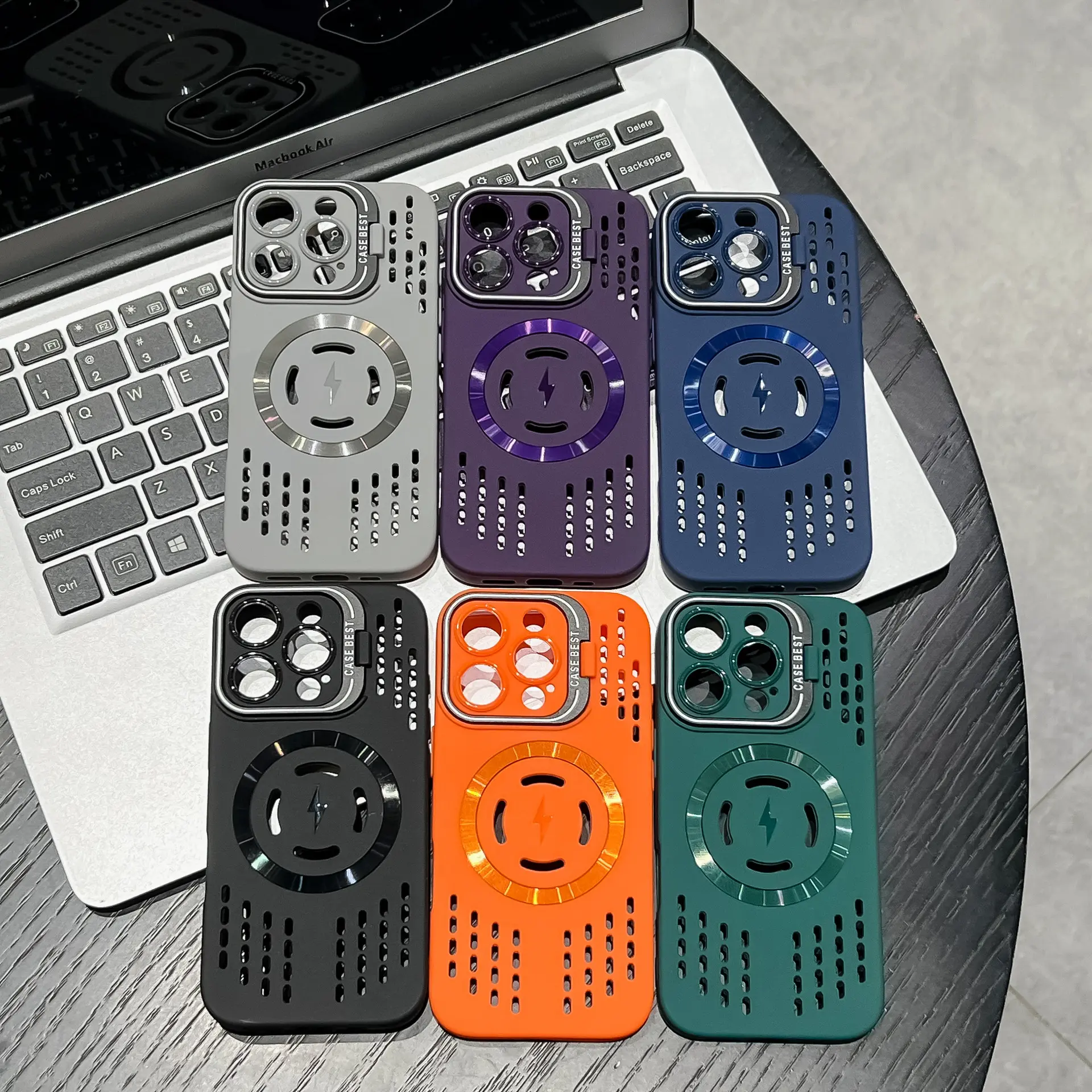 Silicone MagSafe cooling case for iPhone 17 Pro Max/16/15/14 offers full-body shockproof protection and heat dissipation, making it ideal for summer use.