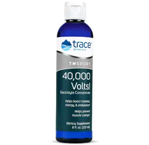 Trace Minerals | 40,000 Volts Liquid Electrolyte Concentrace Drops | Supports Normal Body Hydration and Muscle Function | Ionic Minerals, Magnesium, Potassium | 48 Servings (Pack of 1)