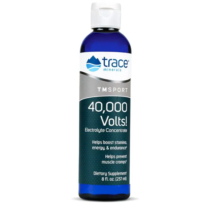 Trace Minerals | 40,000 Volts Liquid Electrolyte Concentrace Drops | Supports Normal Body Hydration and Muscle Function | Ionic Minerals, Magnesium, Potassium | 48 Servings (Pack of 1)