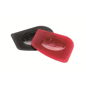 Durable Pan Scrapers, Red and Black, 2-Pack