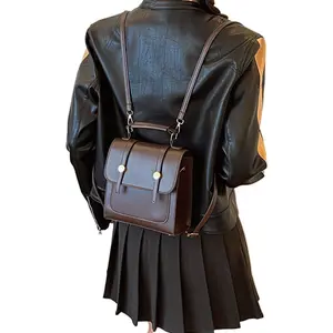 Large Capacity Simple Temperament Backpack, Western Style Casual Bag, Women's Bag