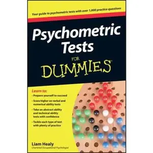 USED-Psychometric Tests for Dummies by Healy, Liam (Paperback)