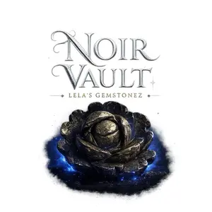 Noir Vault UV-Reactive Pyrite Rose, Natural Crystal Decoration, Home House Decor Statement Item for Jewelry Accessories Display healing stones