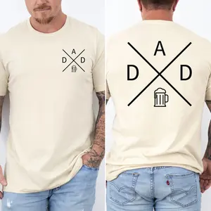 Dad Beer Crest Tan Unisex Graphic Tee