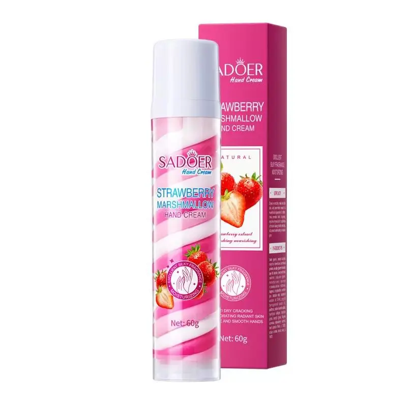 Tri-Color Vanilla Marshmallow Hand Cream, Deep Hydration for Dry Skin