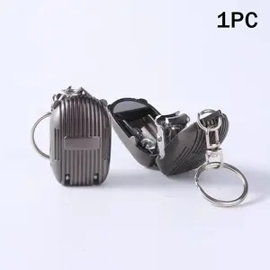 Portable Foldable Nail Clippers Keychain, Mini Car Key Ring, Compact Nail Trimmers, Essential Grooming Tool, Travel Friendly, Nail Nippers
