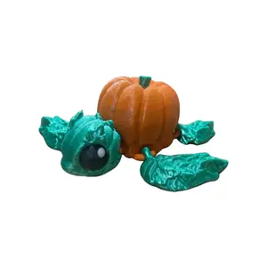 Pumpkin Turtle - Fidget Toy - Cute Turtle - Halloween Decoration - Halloween Gift