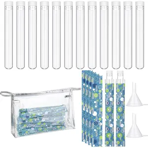 39 Pcs Tampon Set Includes 12 Reusable Plastic Tube for Women Tube Containers Tampon 24 Self Adhesive Wrappers 1 PVC Clear Case 2 Hopper‌s for Cruise Event