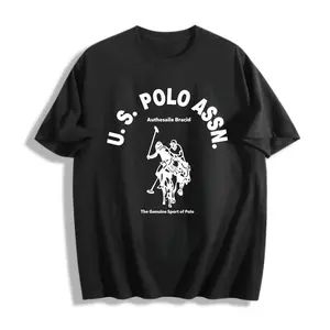 Classic Style Men's T-Shirt U S Polo Assn Logo With Polo Player And Horse Design Casual Wear For Spring And Summer Perfect Gift For Sports Fans And Fashion Lovers