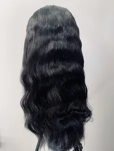 The Morticia T part Middle part Human brazillian body wave wig