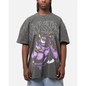 73Studio X Space Jam Monstars Heavyweight Vintage T-Shirt Black Wash